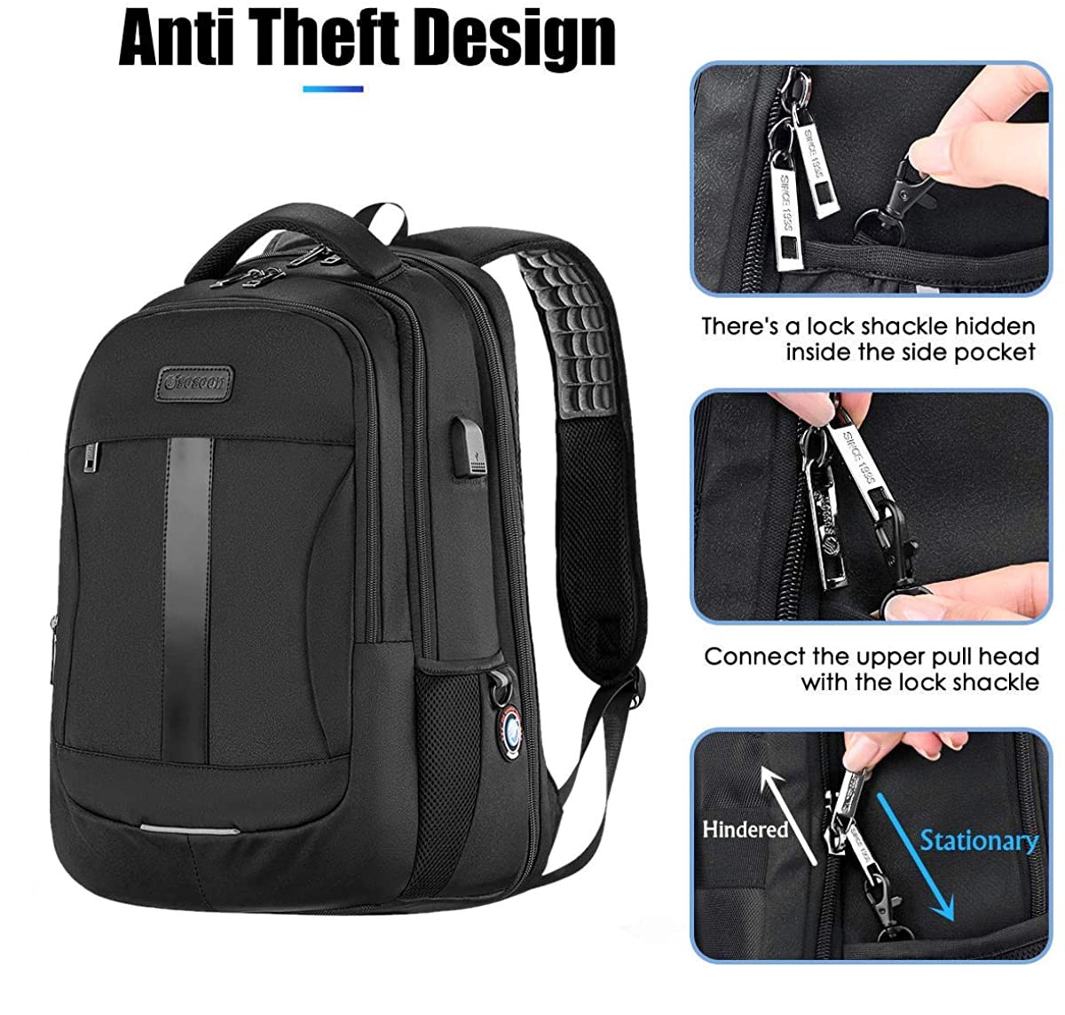 Sosoon Laptop Antitheft Backpack