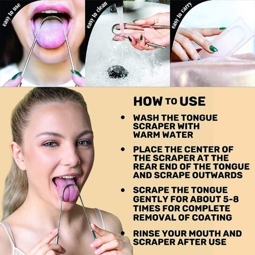 MasterMedi Tongue Scraper with Travel Case